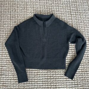 lululemon athletica Dark Gray V-Neck Sweater